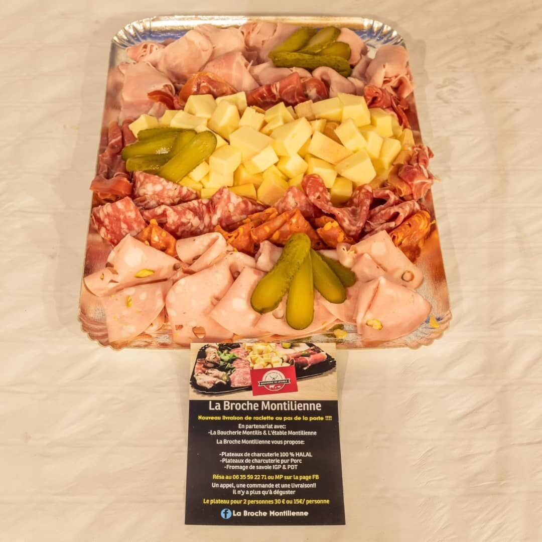 Plateau pour 4 personnes pur porc 15 €/ pers