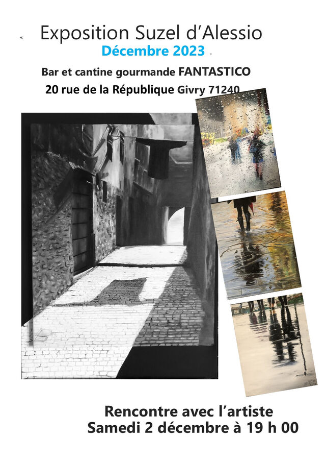 Exposition Peinture Suzel d'Alessio Décembre 2023