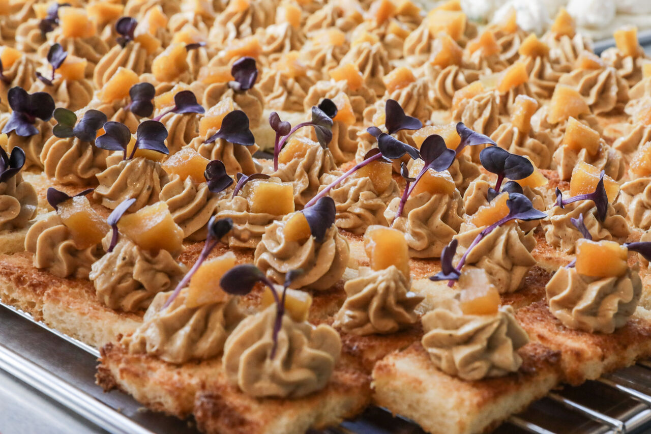 Canapé Foie gras & praliné