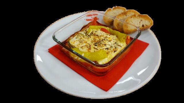 Gebackener Schafskäse