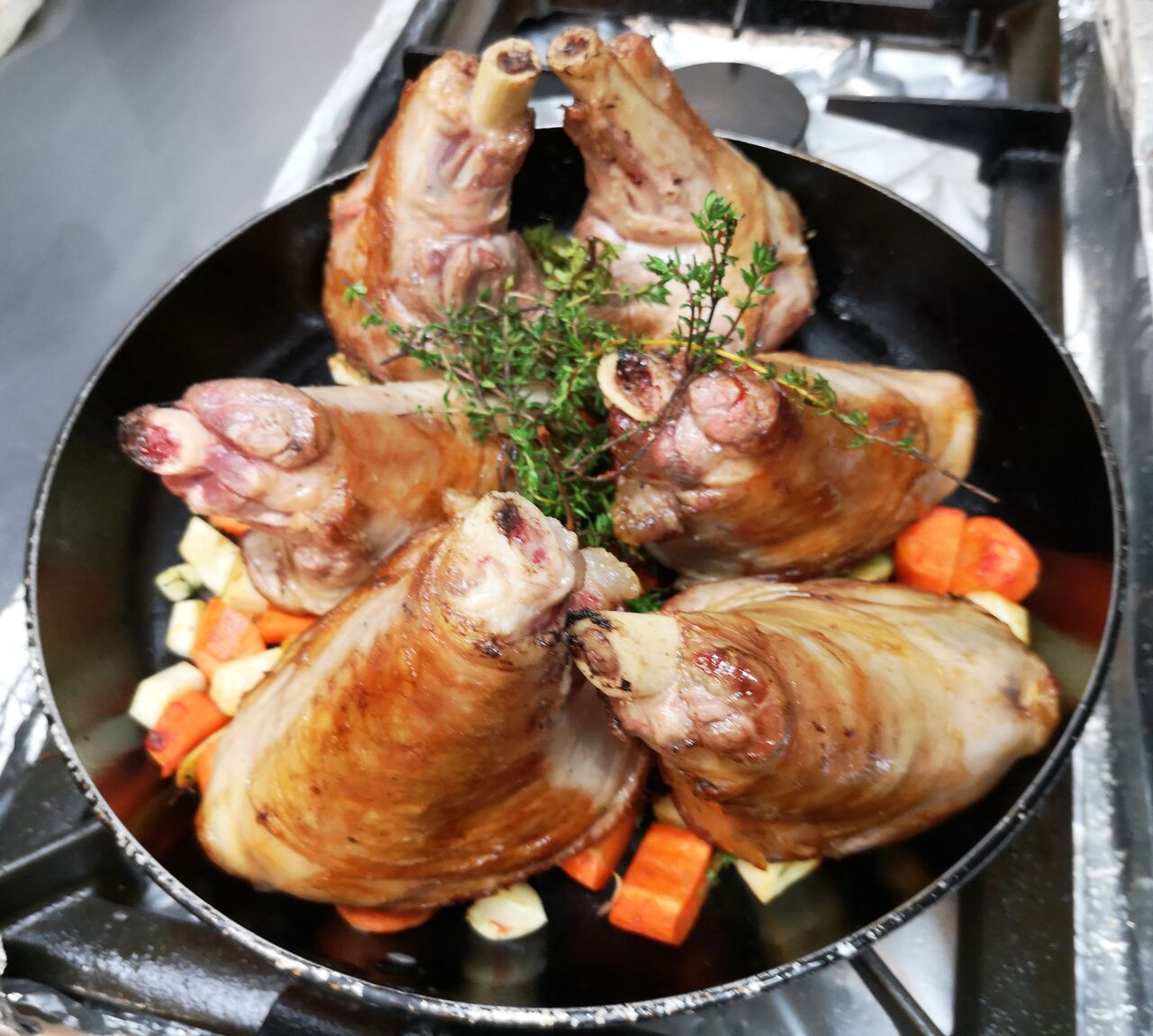 Souris d'Agneau, Jus au Thym