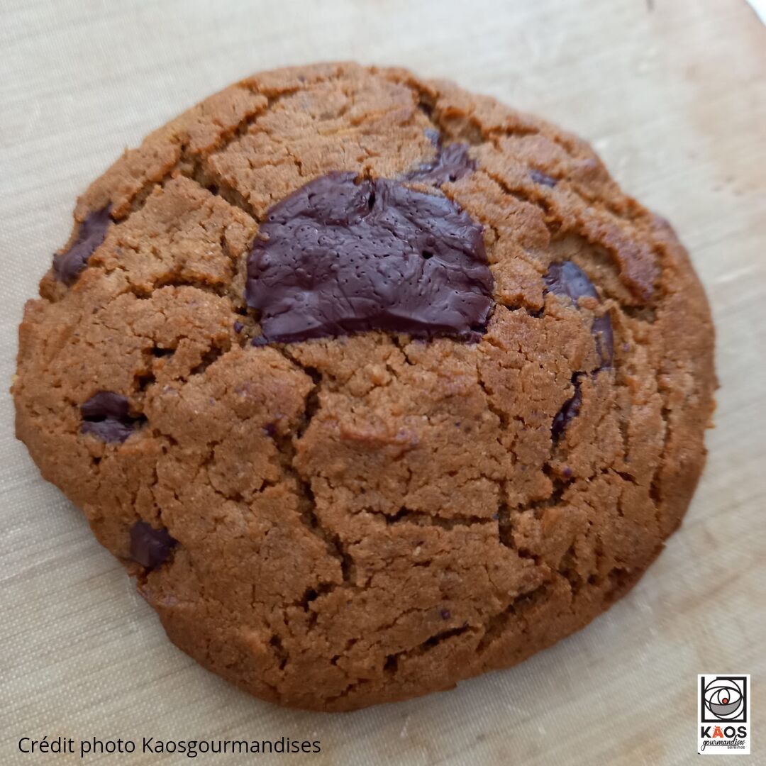 Coockie de pois chiche et pépites de chocolat noir 
