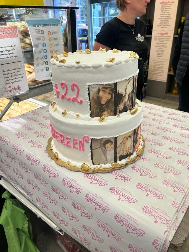 Torta con foto ricordi in Ostia 