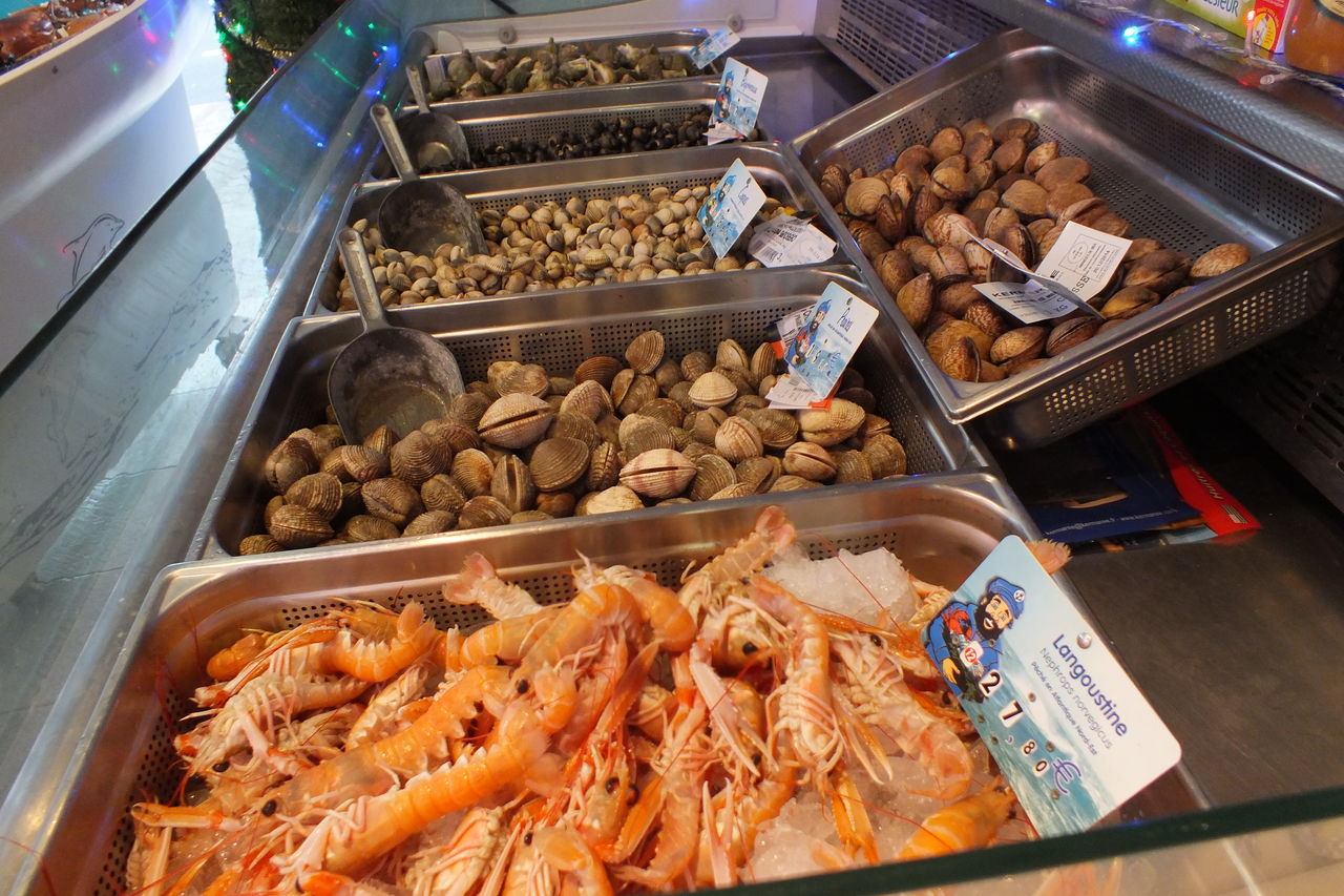 ETAL A COQUILLAGE CRUSTACE