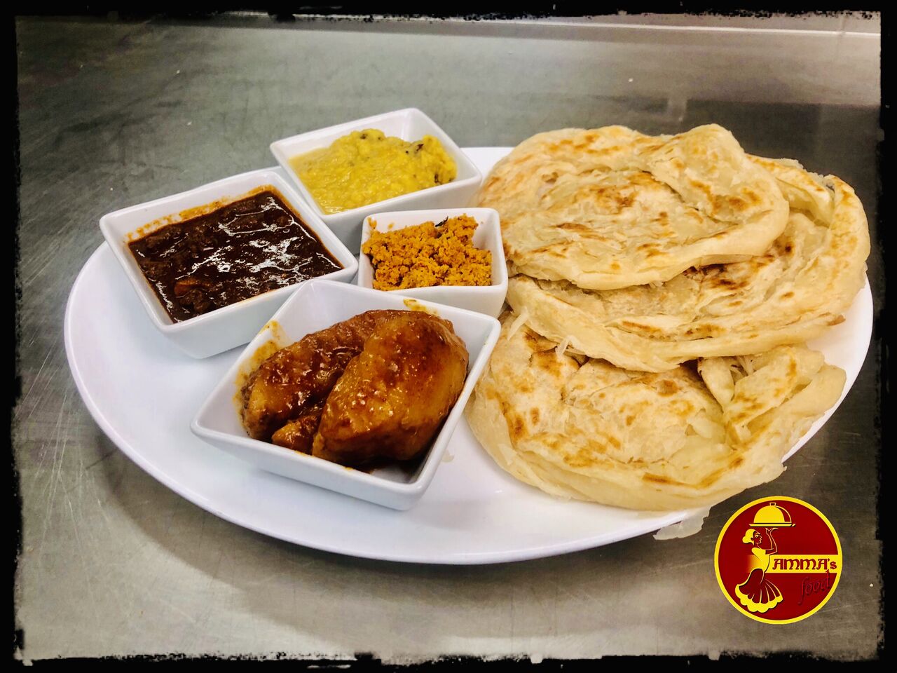 Rotty mit Curry und Chutny