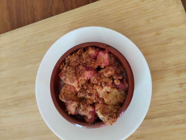 Crumble aux fraises