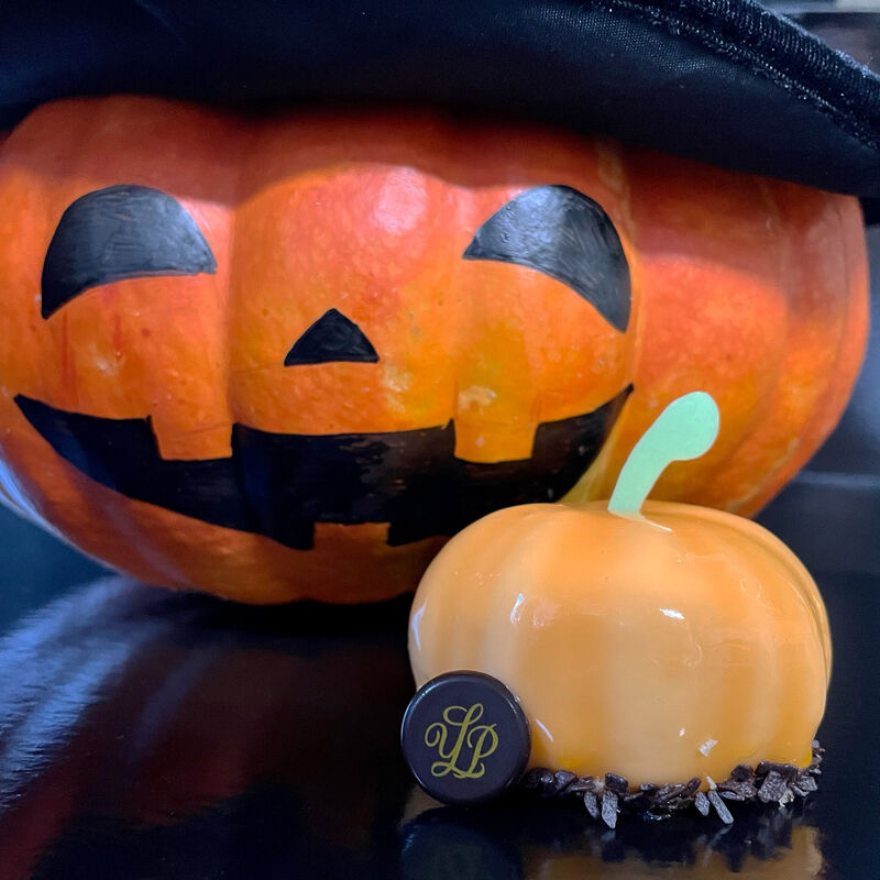 L'association de l'orange et du litchi pour Halloween.