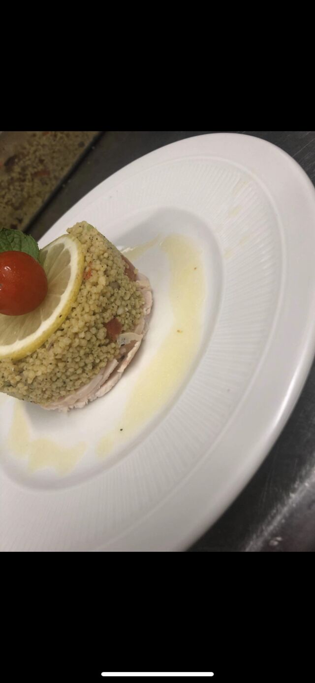 taboulet de poulet fumée aux bois de hêtre au menu du jour