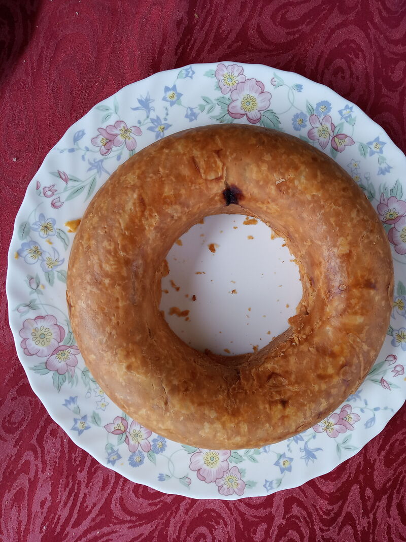 Couronne de pomme de terre en mille feuille