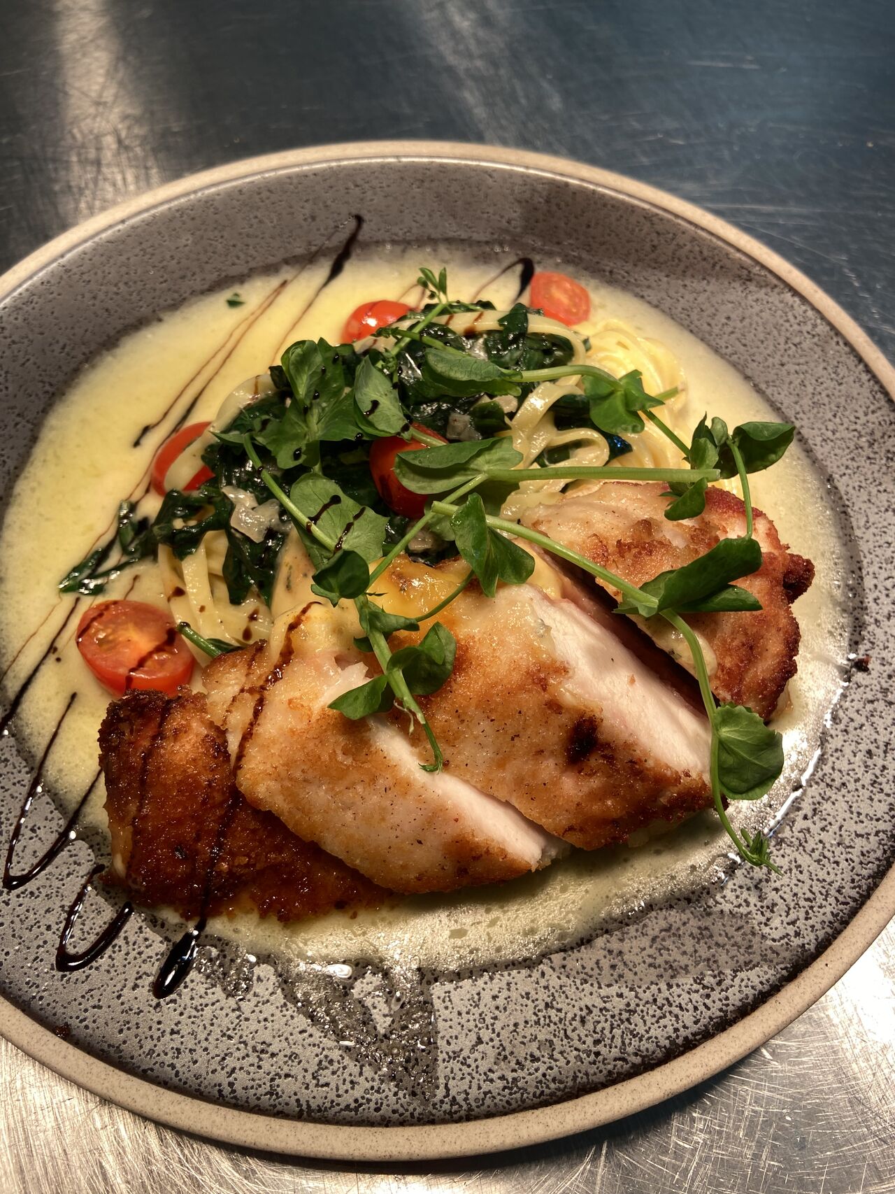 kip Gordon bleu met blauwe kaas 