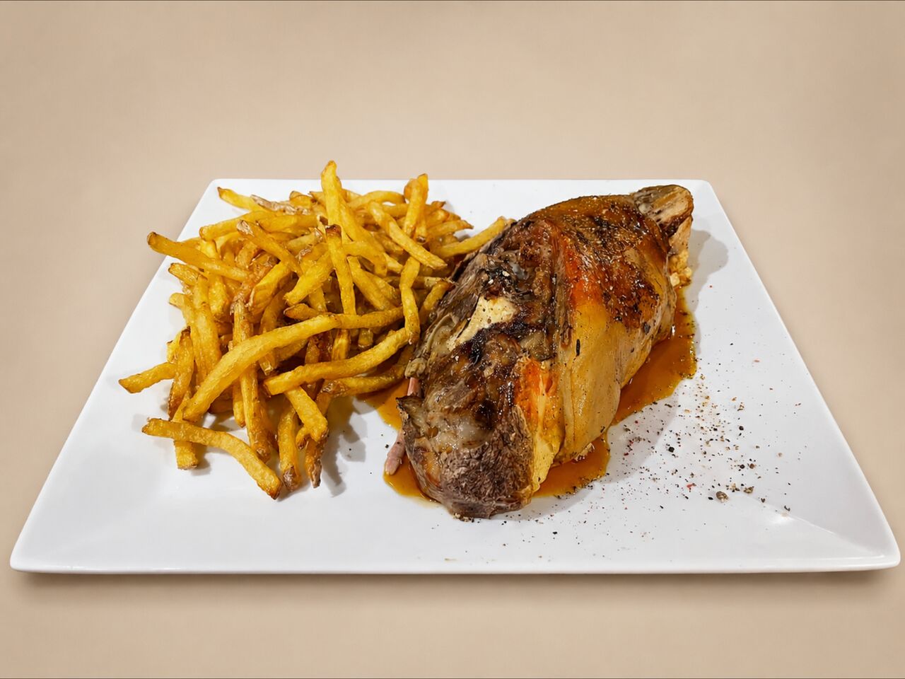 Jarret de porc au miel