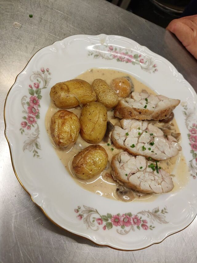 Ris de Veau sauce Forestière