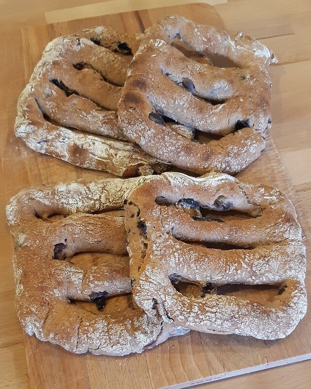 Fougasses aux olives de Kalamata
