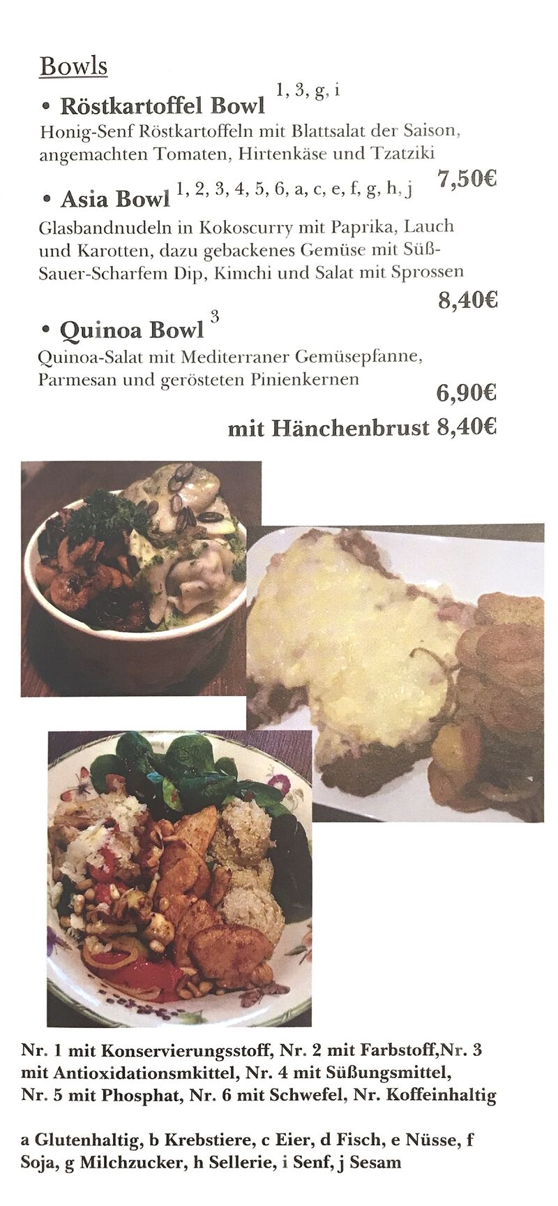 Speisekarte S.2