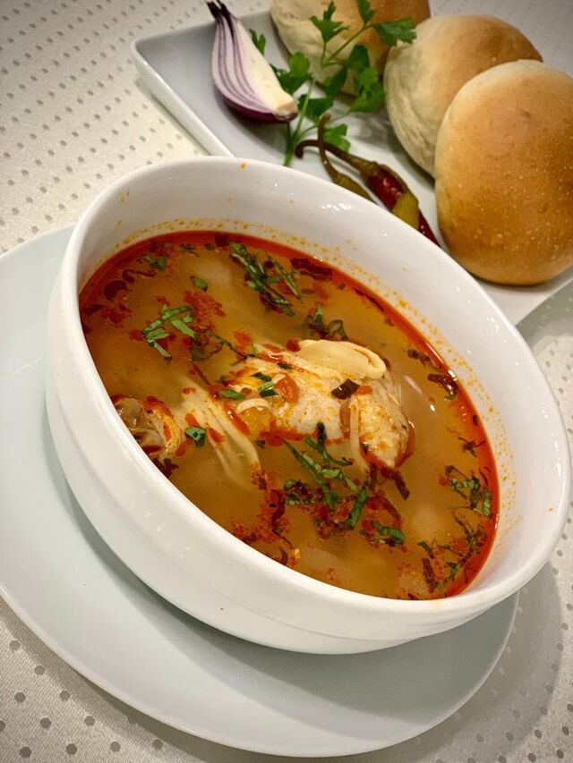 Borș de pui cu teitei de casa