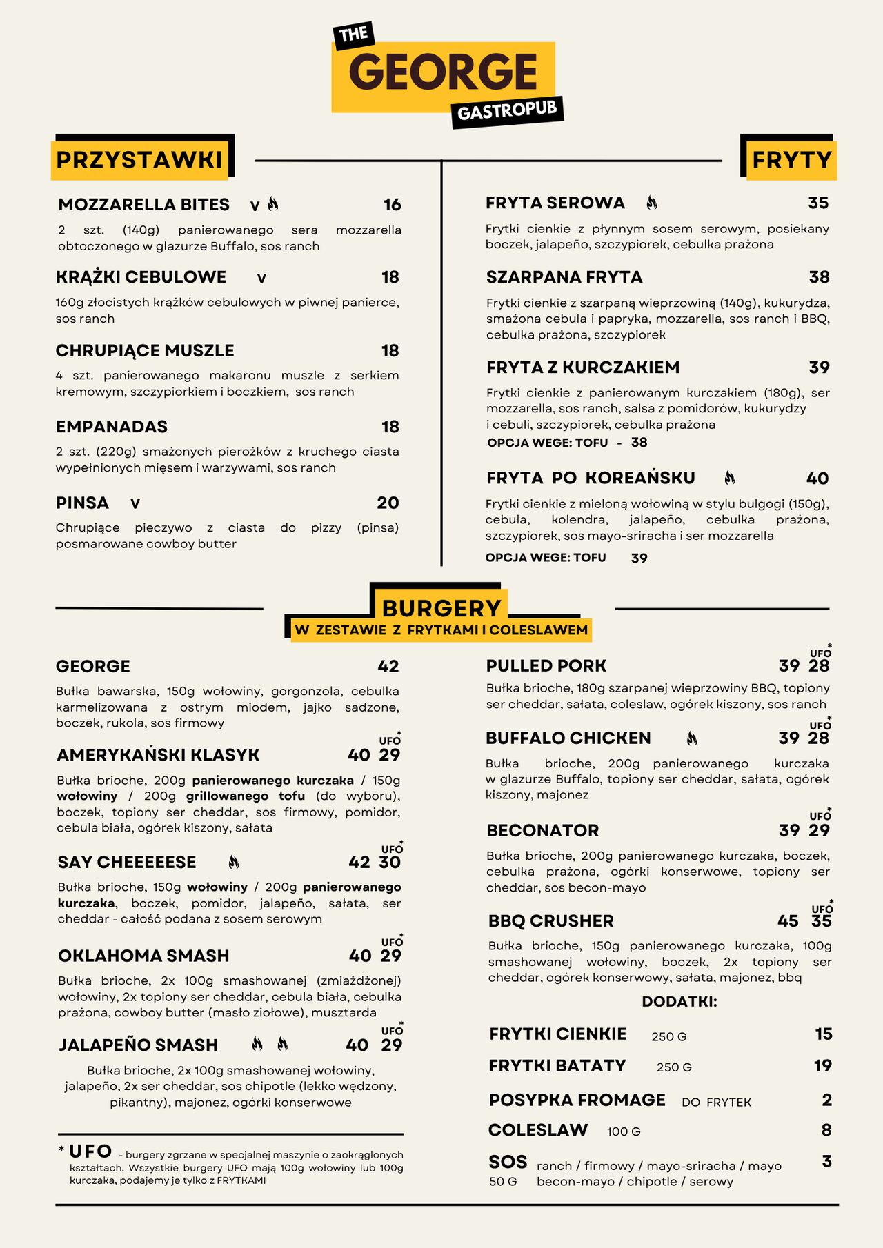 NOWE MENU! NOWE BURGERY!