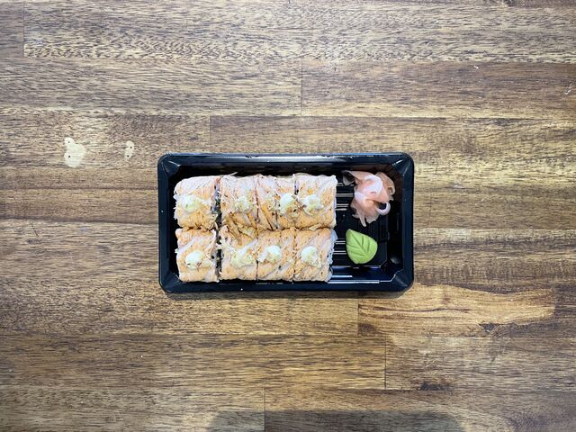 Spécial omokasé (enrobé de saumon braisé)