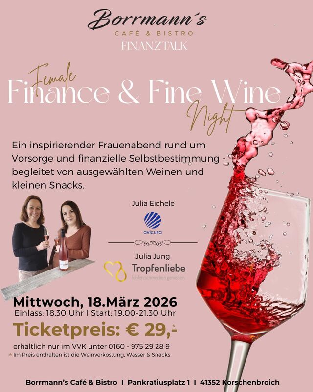 Female Finance Fine Wine 18.03.26