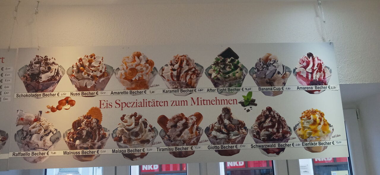 Unsere aktuellen Eis Spezialitäten zum Mitnehmen