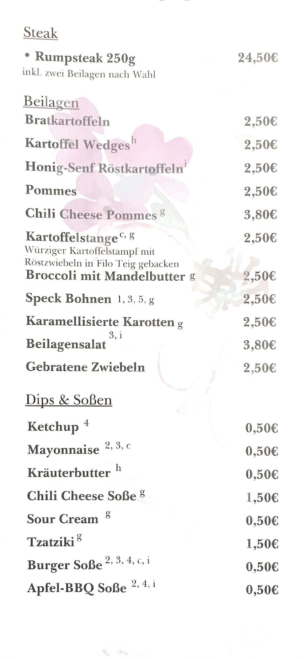Speisekarte S. 3