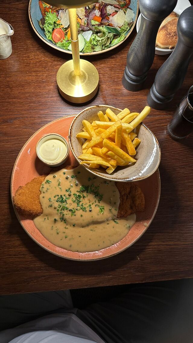 Pfefferrahmschnitzel