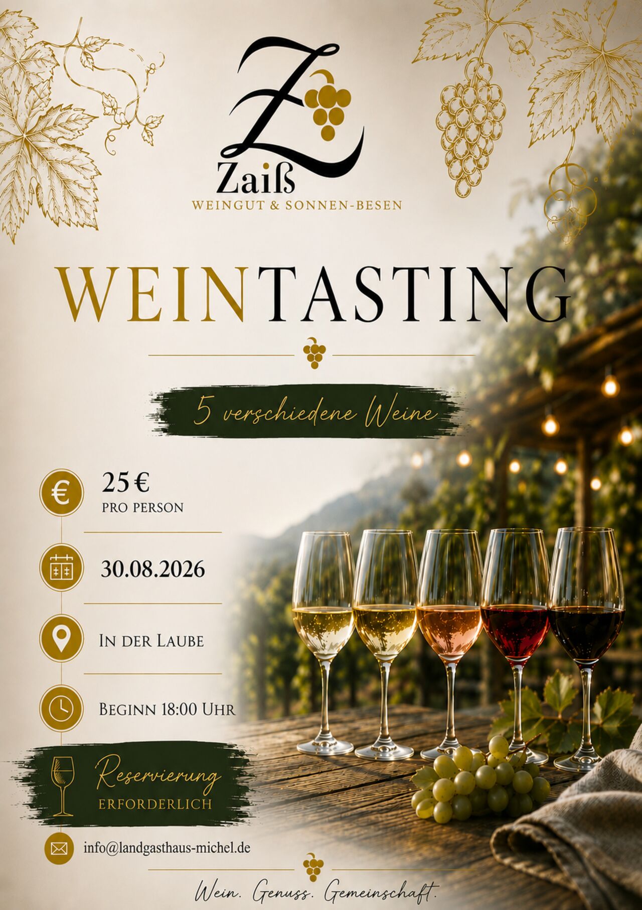 Weingut Zaiß Tasting 30.08.26