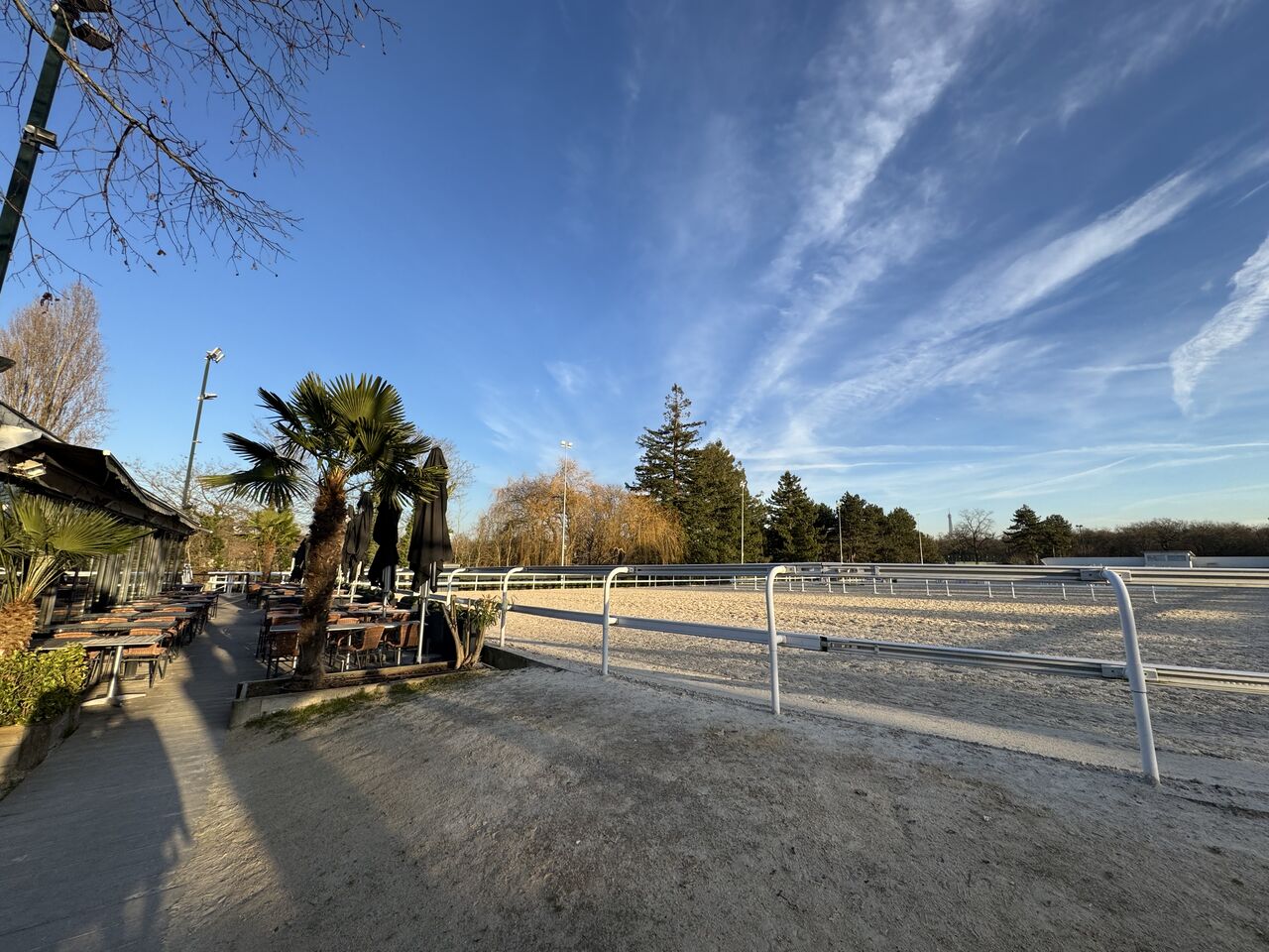 Vue de la terrasse sur la carrière