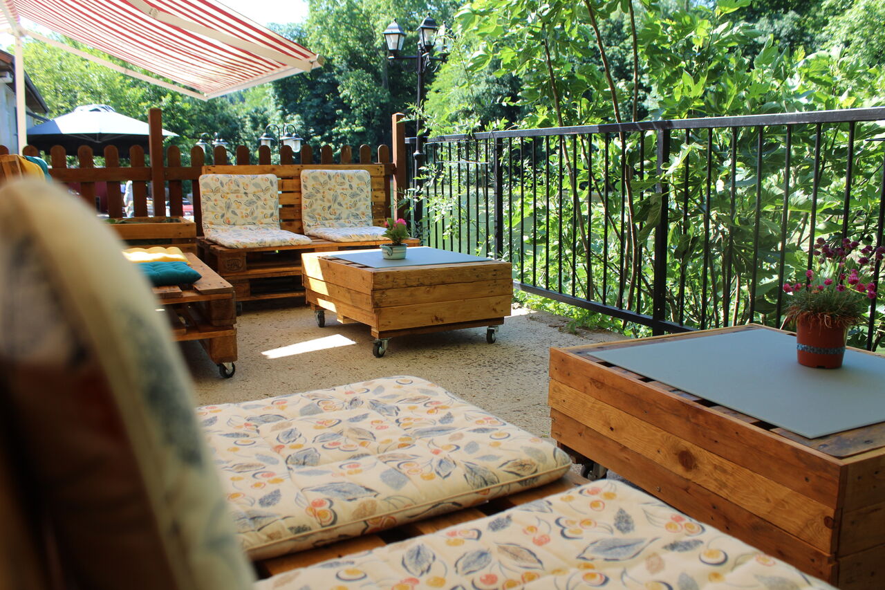 Petit coin douillet pour un verre