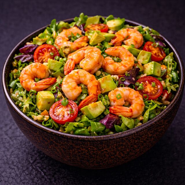 Salata cu creveti si avocado