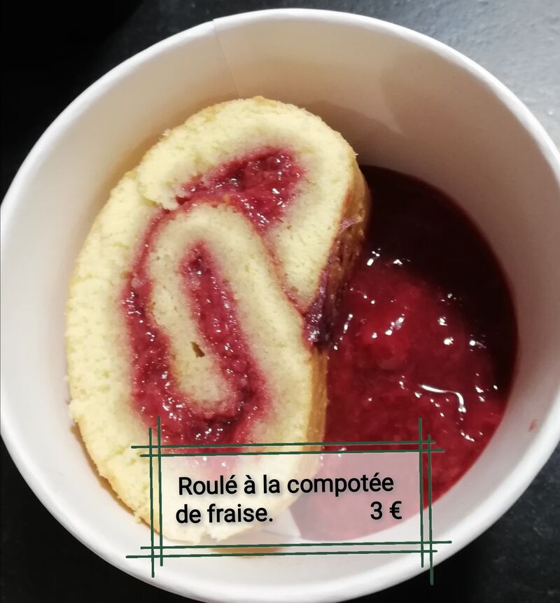 Dessert du 15 juin 2021
Roulé à la compotée de fraises