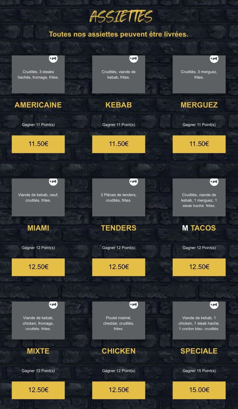 ASSIETTES INGREDIENTS