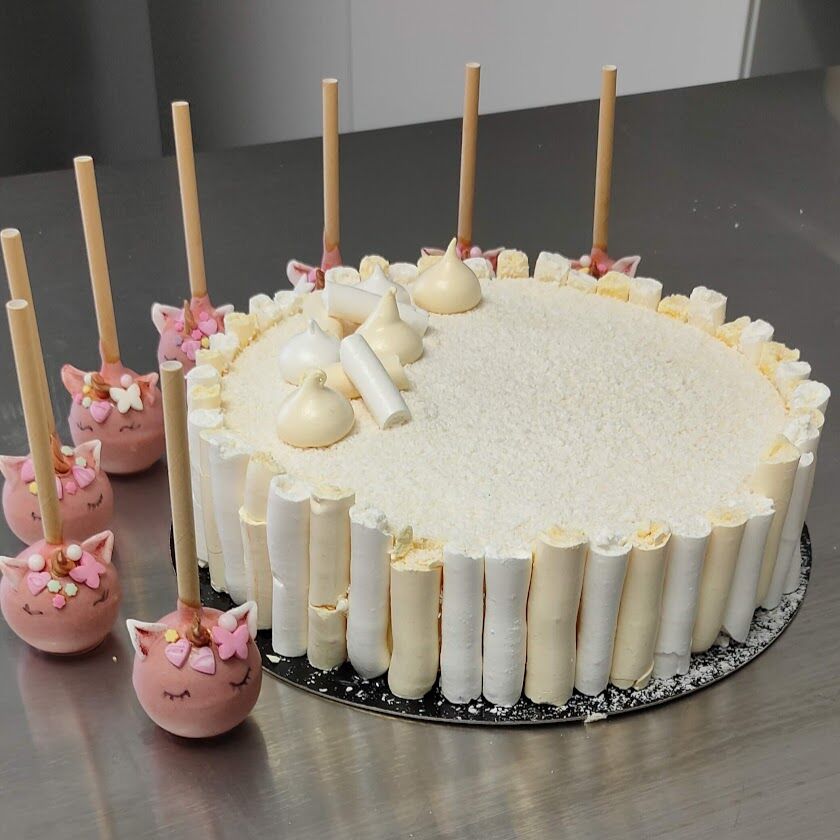 Entremets vanille/fruits exotiques