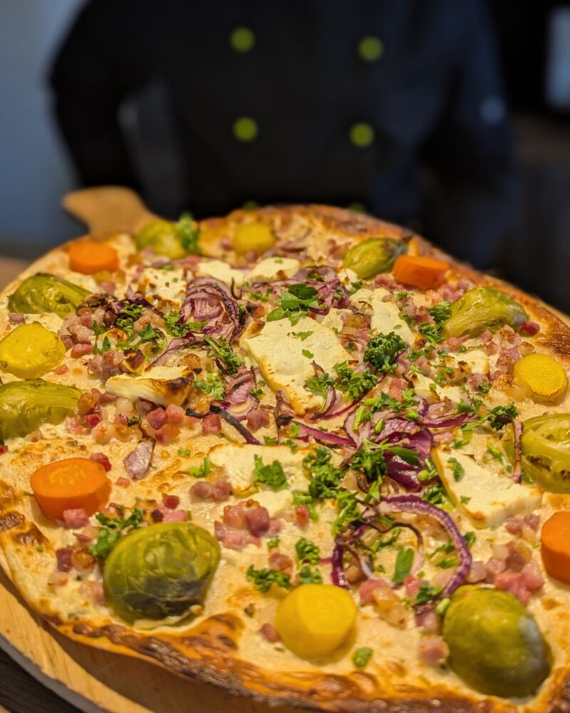 Aus unserer Karte: Flammkuchen Winter