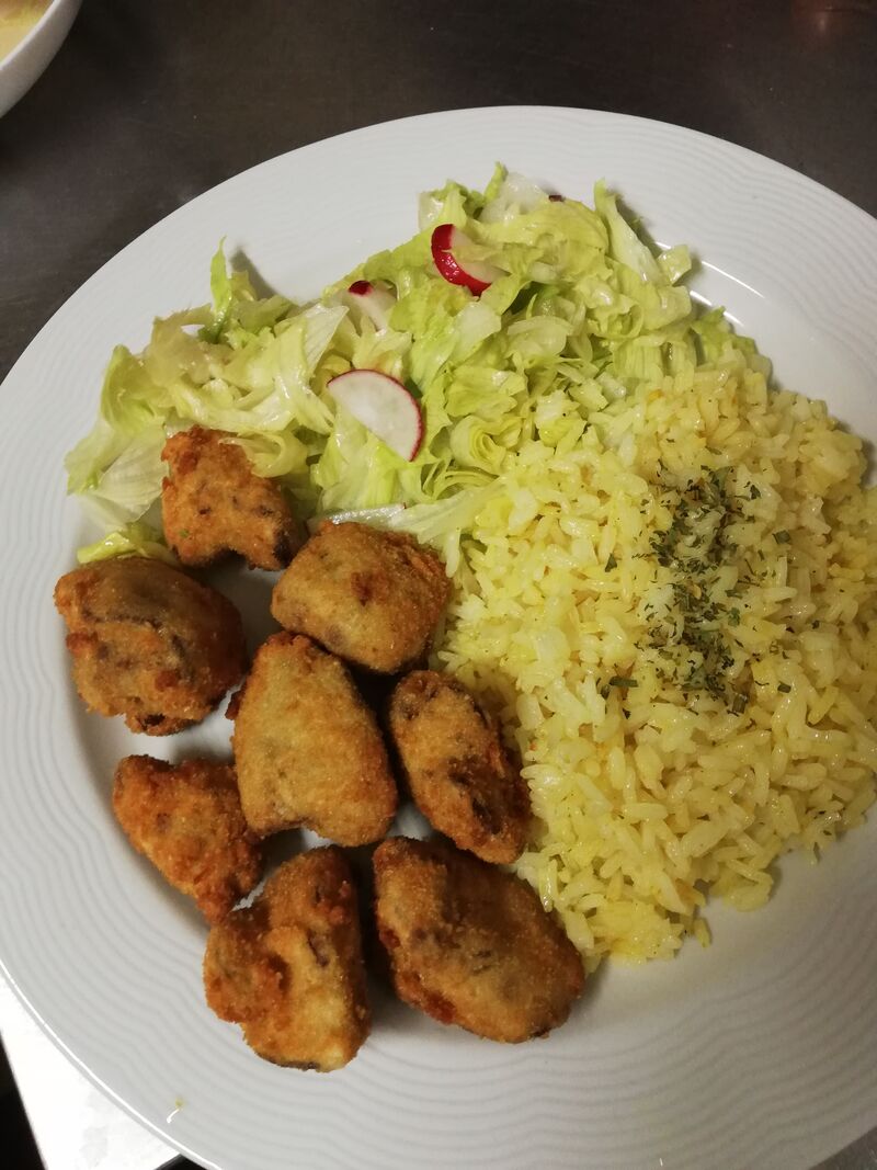 Gebackene Hühnerleber