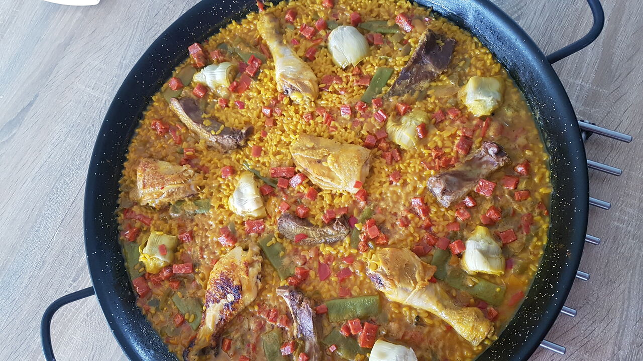 Paella viande