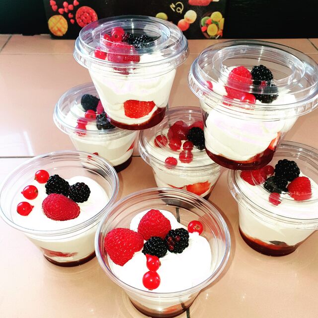 Verrines aux fruits rouges