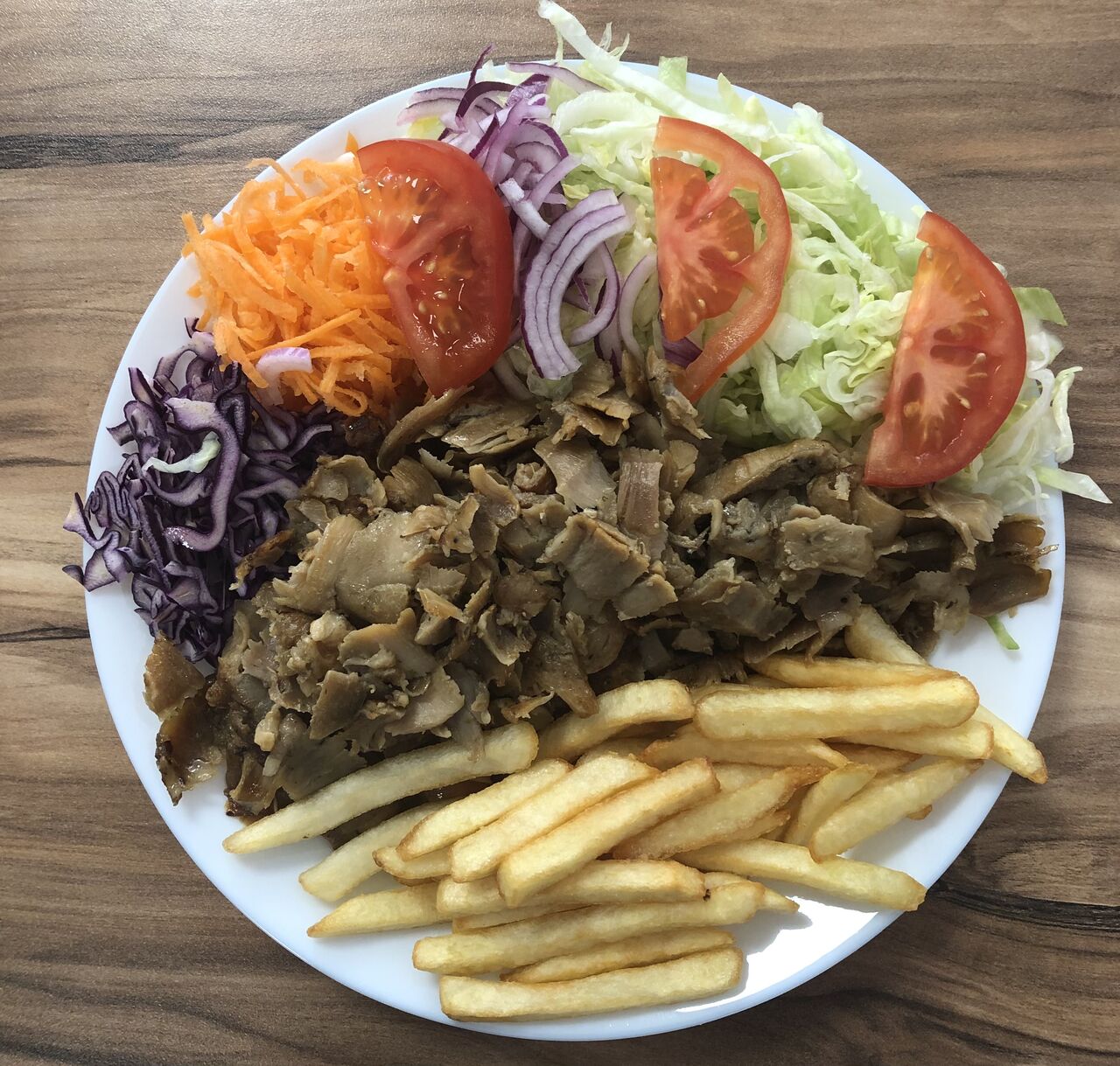 Assiette sur place