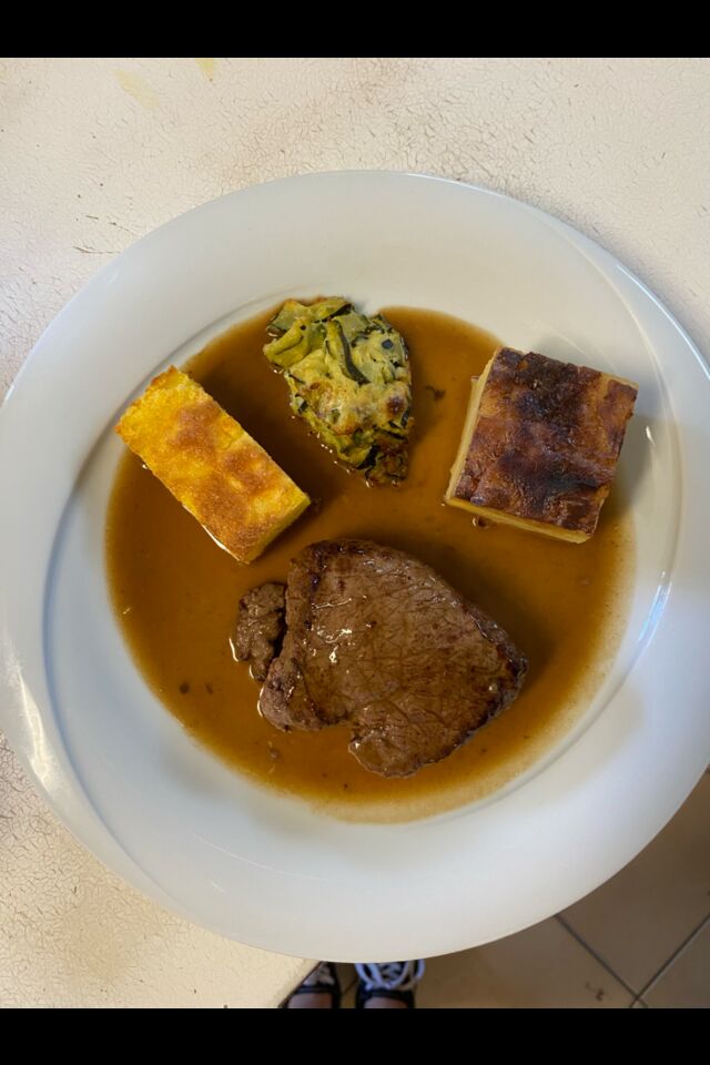Filet de boeuf et son trio de gratins