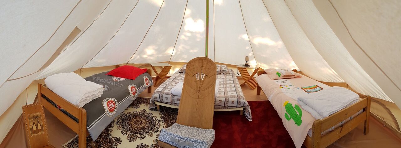 Intérieur tente Sibley 