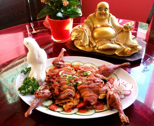 Peking Ente - eine 24 stündige Vorbestellung ist nötig