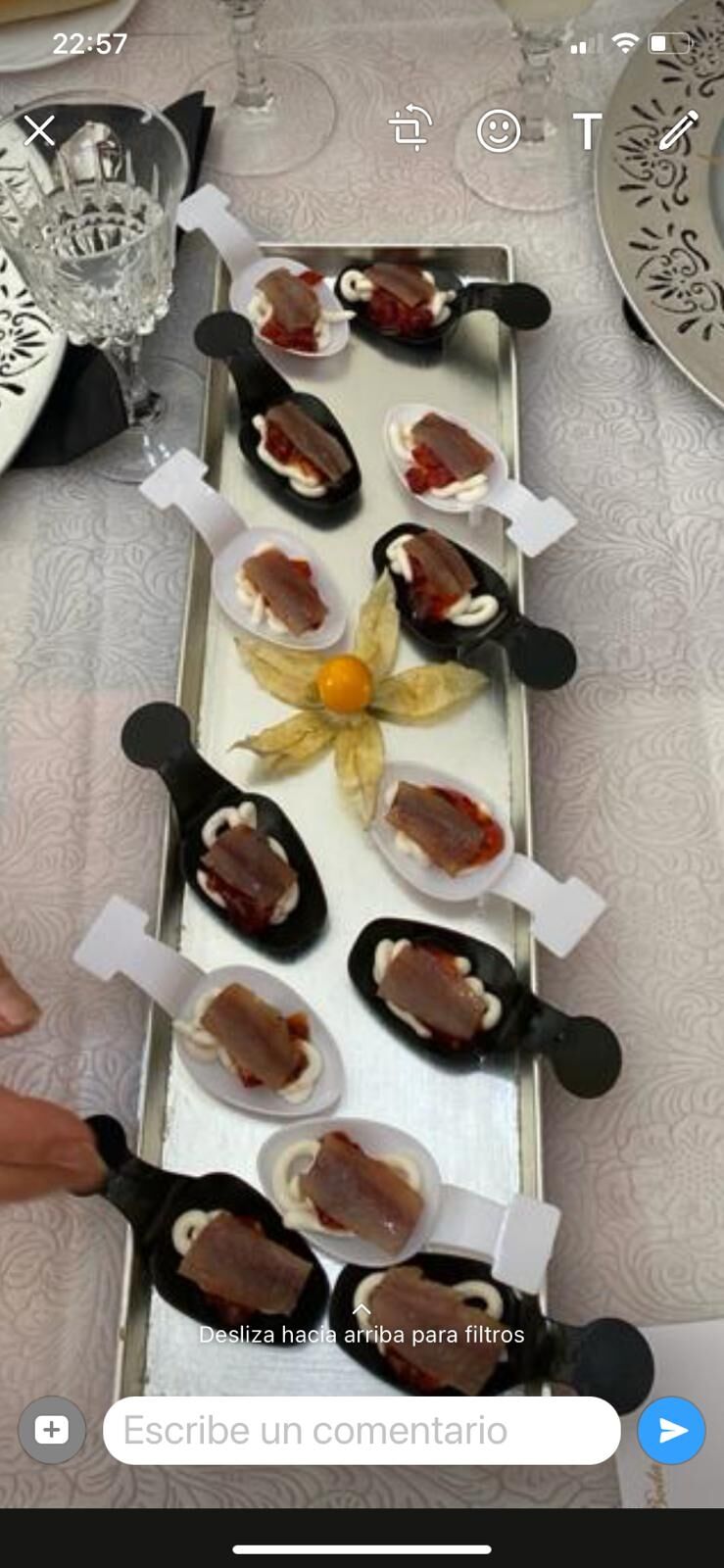 Servicio de catering, boda de oro