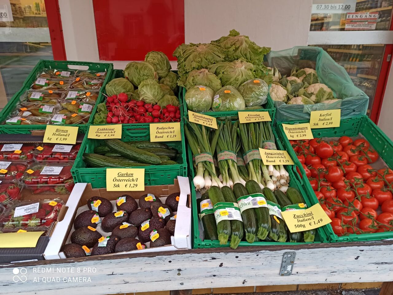Täglich frisches Obst und Gemüse