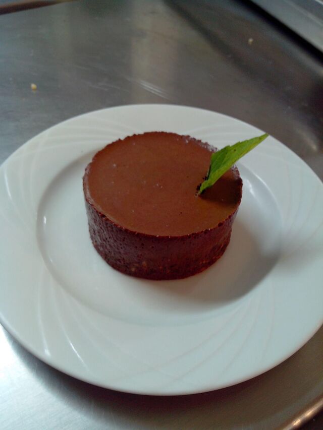 On peut finir sur une note sucrée :)
Ici : fondant au chocolat 