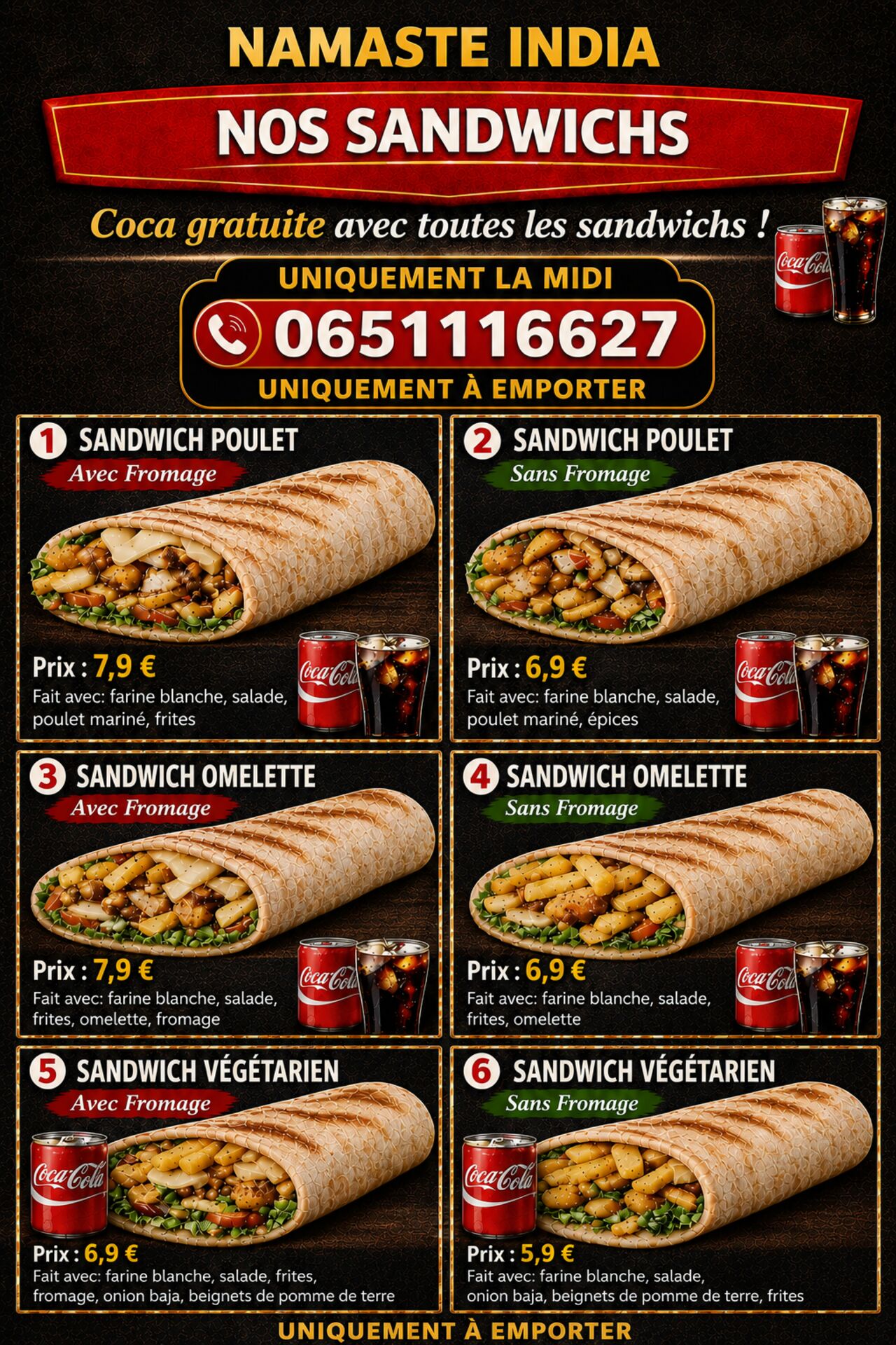 🌯🔥 NAMASTE INDIA – LE ROI DES SANDWICHS ! 🔥🌯