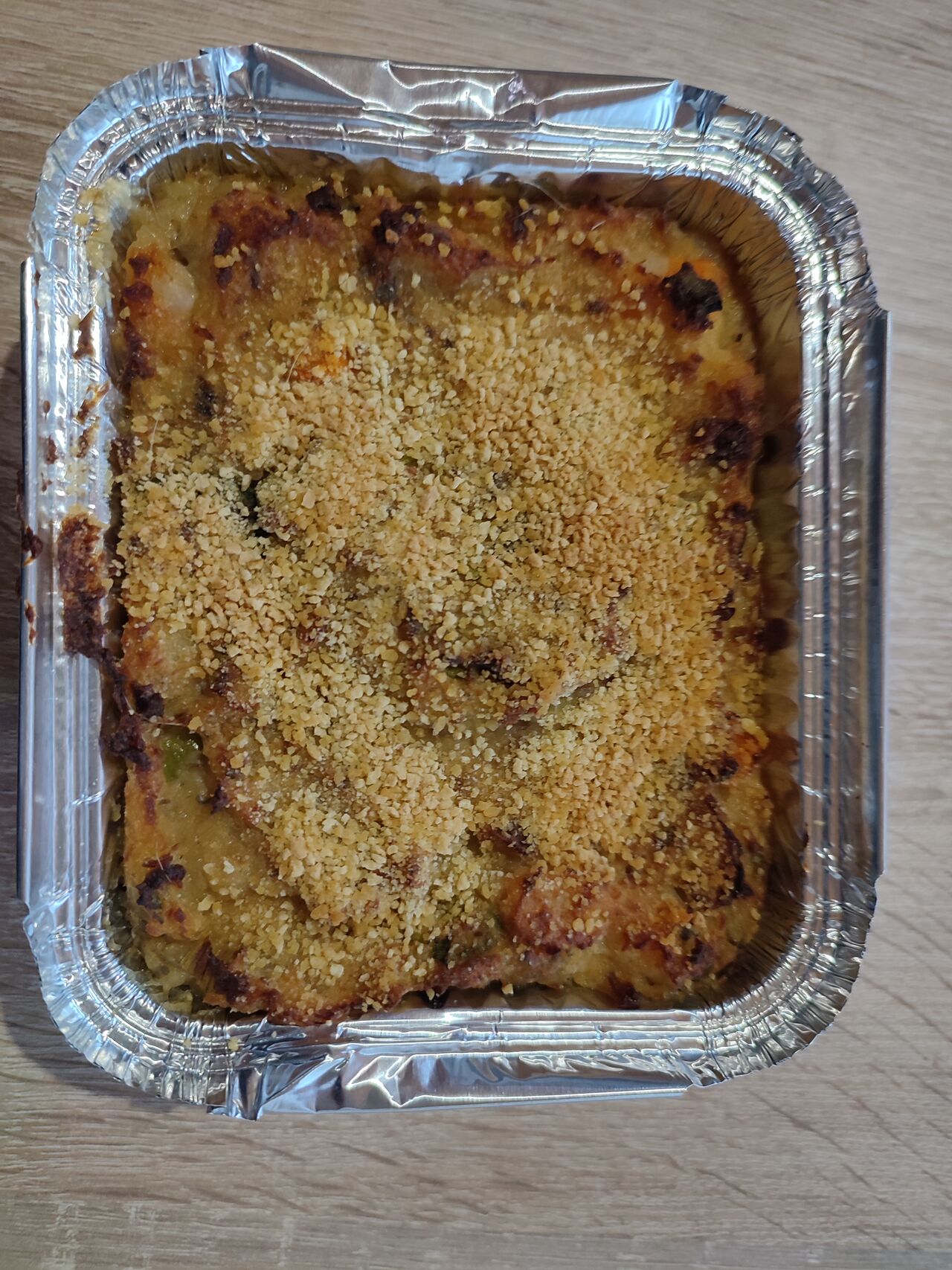 Brandade de poisson fumé (hareng), crevettes