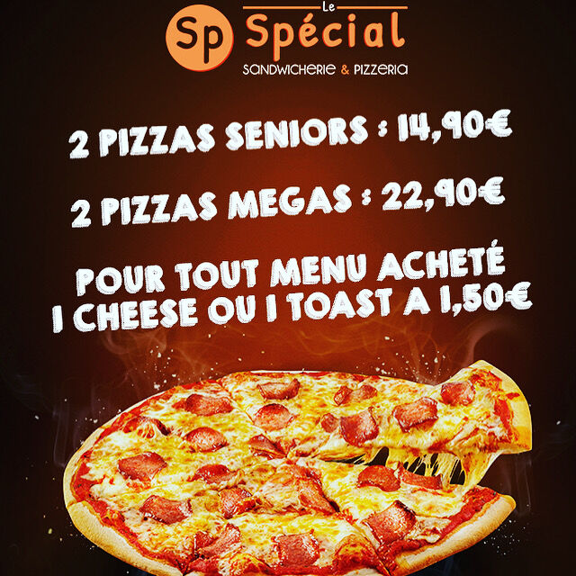 Offre spéciale pizza 