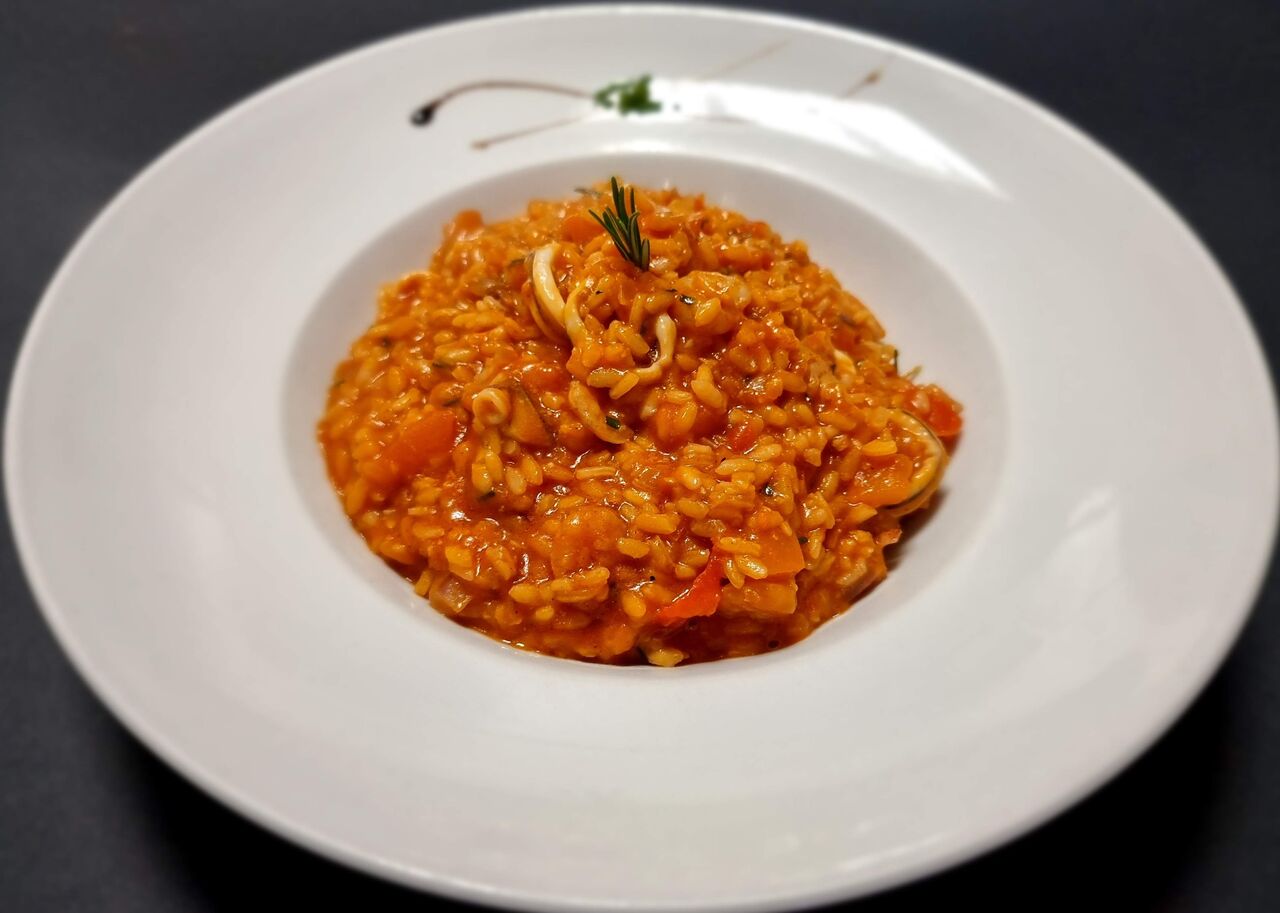 Rižoto s kozicma i lignjama