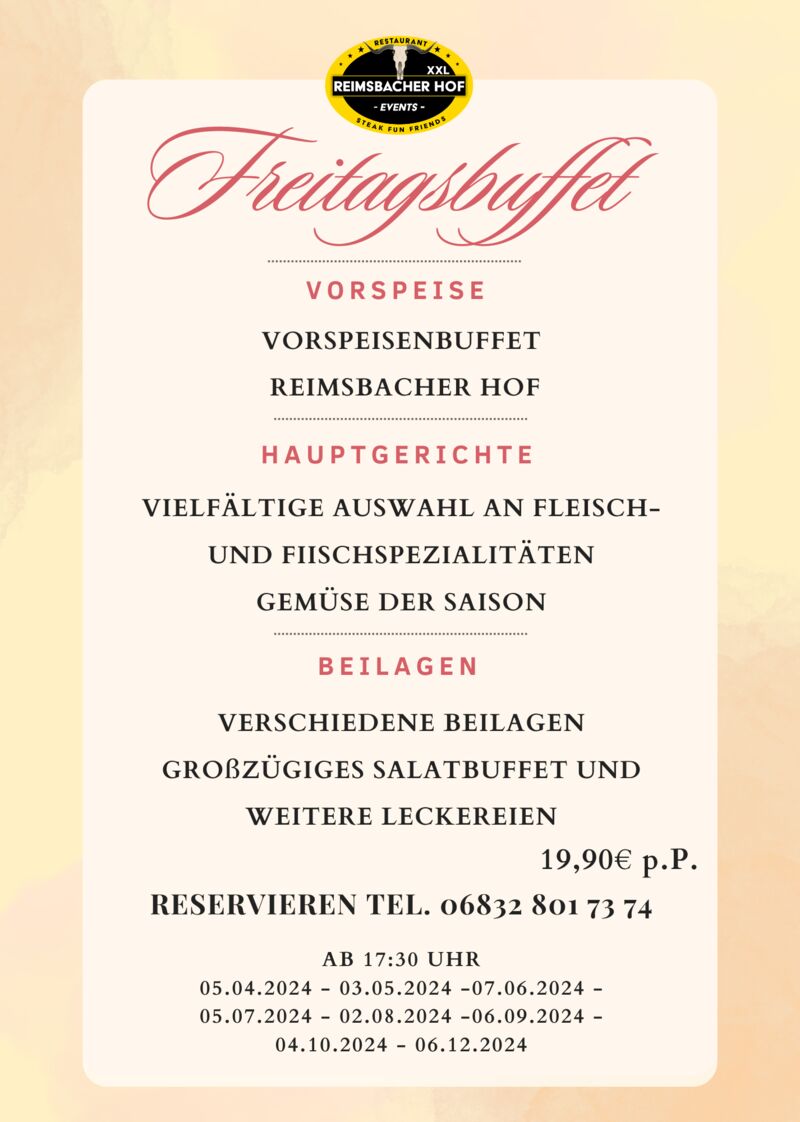 Freitagsbuffet
