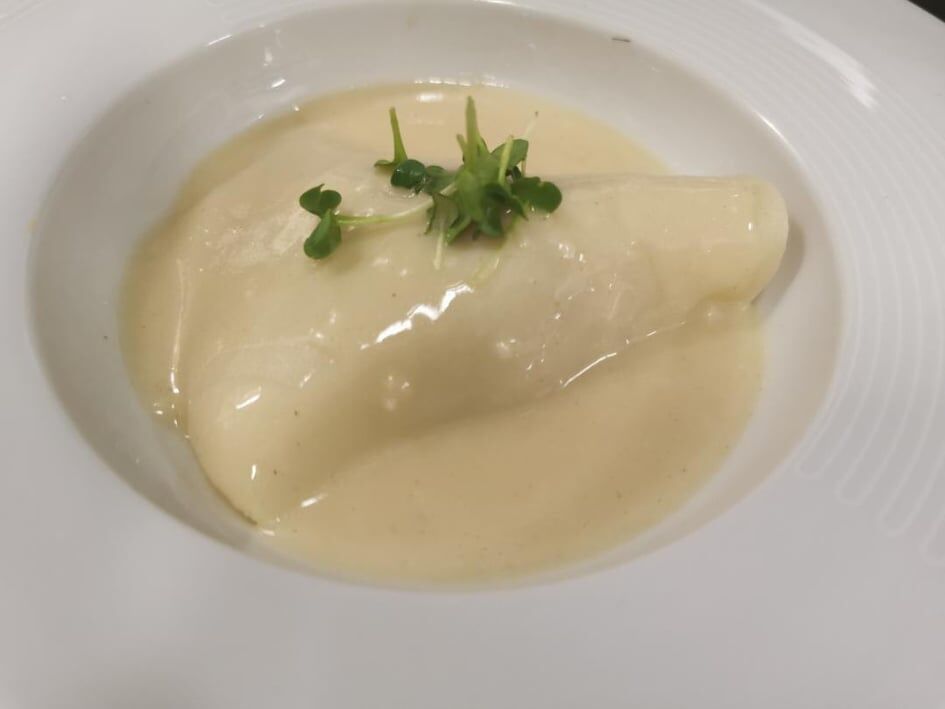 Raviole scampi citron