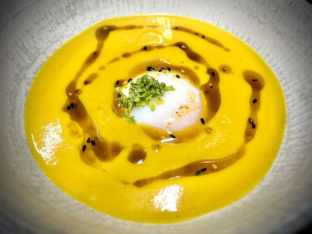 Crema Thai de boniato con onsentamago